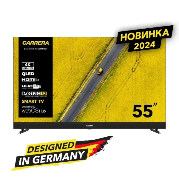Телевизор с саундбаром QLED 4K 55" Carrera №554-0