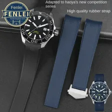 Резиновый Силиконовый Ремешок Для Часов Tag Heuer F1 CARRERA AQUARACER 300 500 Diving WAY201A WAY211C Синий ремешок Для Часов 22 мм Аксессуары