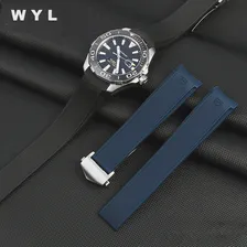 Резиновый Силиконовый Ремешок Для Часов Tag Heuer CARRERA Серии AQUARACER Черный Синий Ремешок Для часов Подходит 22 мм