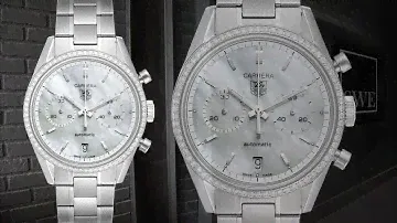 Tag Heuer Carrera Chronograph MOP Diamond Mens Watch CV2116 | SwissWatchExpo