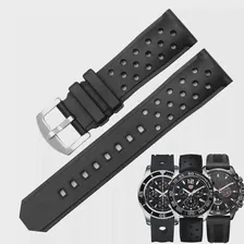22 мм силиконовый черный ремешок для часов TAG Heuer CARRERA series, ремешок для часов, Спортивный водолазный водонепроницаемый браслет