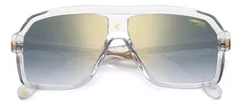Мужские солнцезащитные очки Carrera CARRERA 1053/S 900 1V, цвет: прозрачный, цвет линзы: голубой, авиаторы, ацетат
