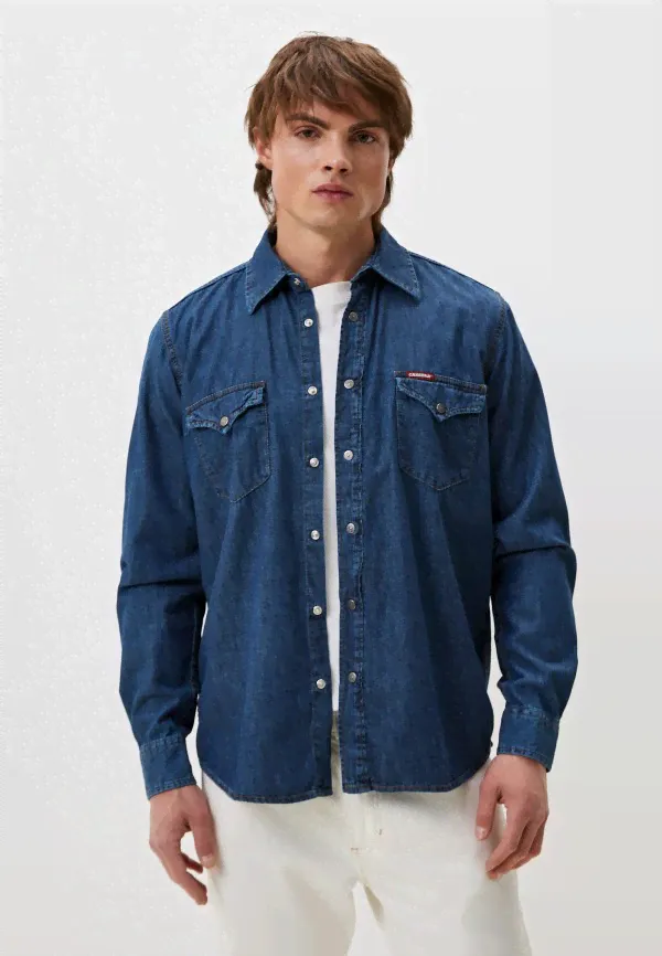 рубашка джинсовая carrera jeans